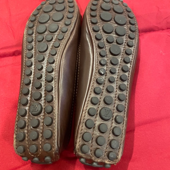 LOUIS VUITTON BROWN FLATS - Picture 5 of 9